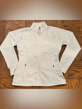 FILA White Full-Zip Athletic Jacket with Hood